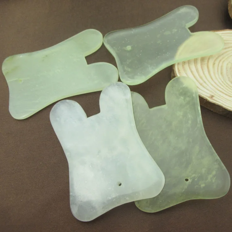 Natural Jade Scraping Board, Facial Scraping Plate Free Shipping