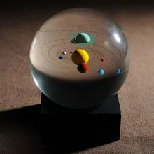 Восемь больших небесных тел планета хрустальный шар креативный дом подарок на день рождения мальчика Вселенная космический Космос модель украшения подарок