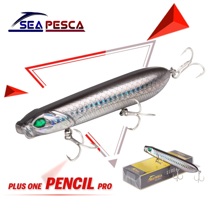 

SEAPESCA Topwater Pencil Bait Hard Fishing Lure 105mm 18g Floating Isca Artificial Swimbait Pesca Carp Fishing Tackle JK411
