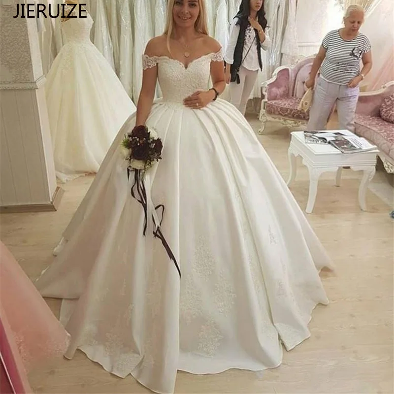 white satin lace dress