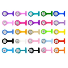 Красочные силиконовые медсестры карманные Fob часы с брошь часы резиновые медицинские женские часы больничные принадлежности Relogio Feminino