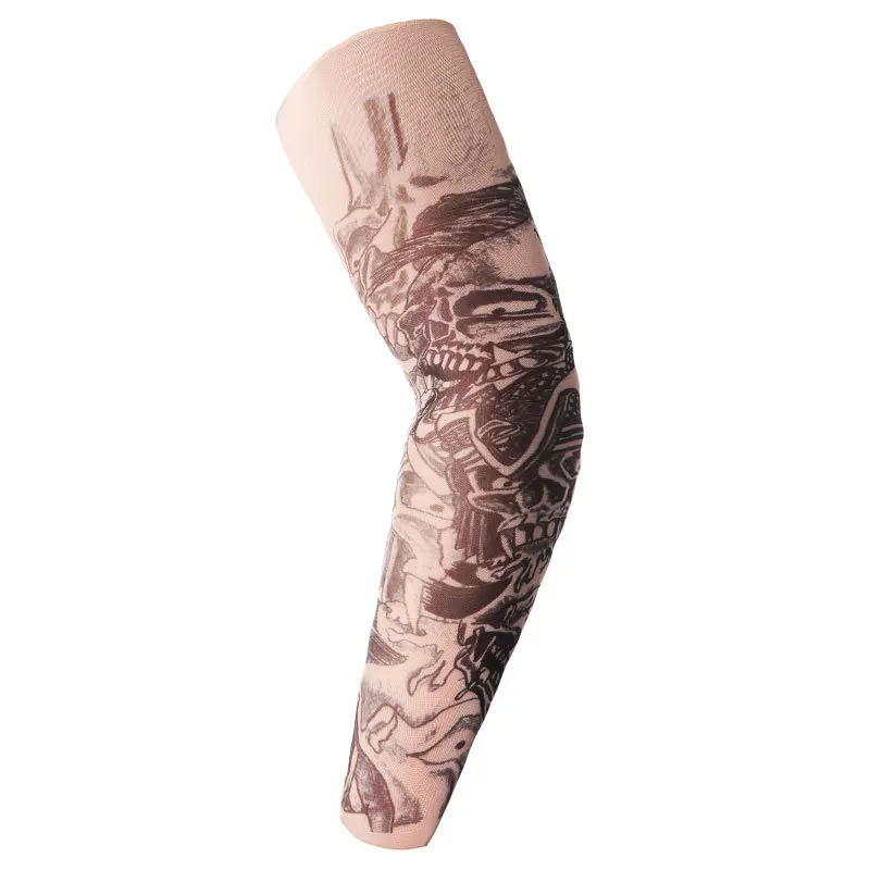 Новая мода татуировки рукава рука грелка унисекс УФ Защита наружные временные фальшивые татуировки рука рукав грелка рукав Mangas