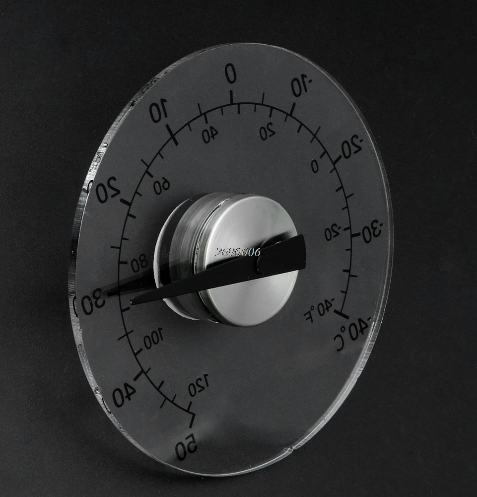 Прозрачный круговой наружный термометр для окна температура Метеостанция инструмент