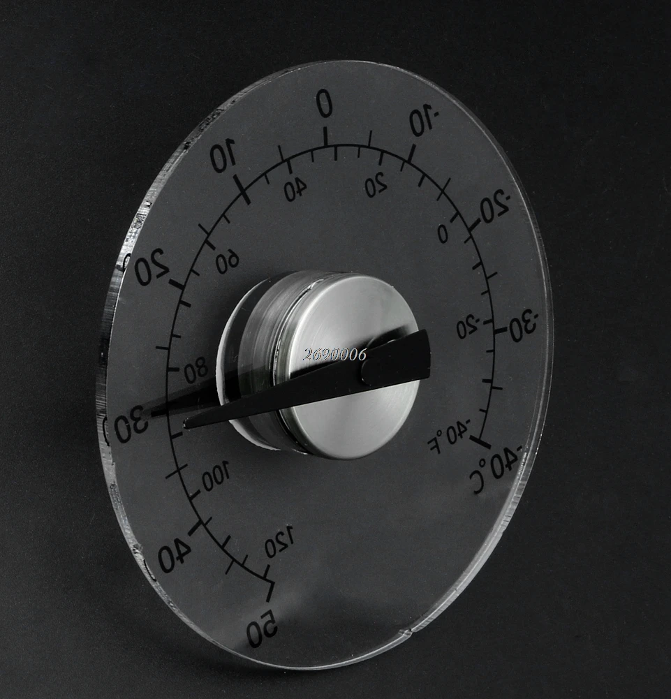 Прозрачная Круглая уличная метеостанция с термометром|thermometer voltmeter|thermometer