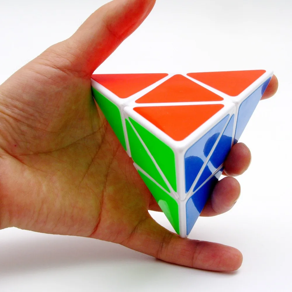 

2018 Shengshou Pyramid Pyramorphix 2x2 Fidget Spinner Cube Cubo Magico Speed Jigsaw Educational Toy Children's Gift