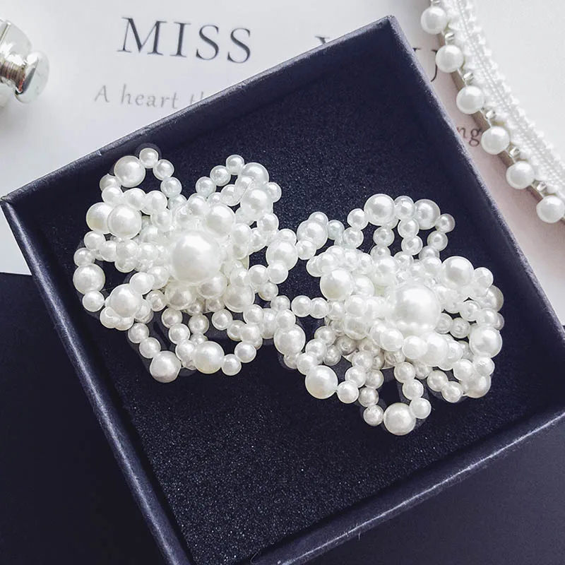 

2018 Sweet Multilayer Simulated Pearl Beaded Flower Stud Earrings for Women Girls Wedding Engagement Charm Jewelry Wholesale