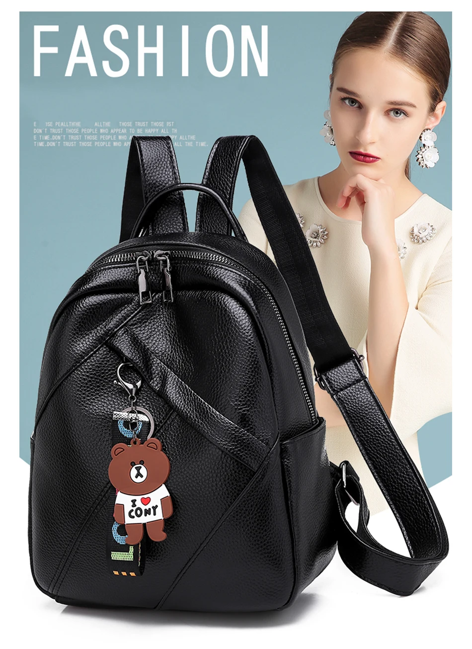 Многофункциональный женский рюкзак высокого качества, Молодежные кожаные рюкзаки для девочек-подростков, женская школьная сумка через плечо, рюкзак mochila