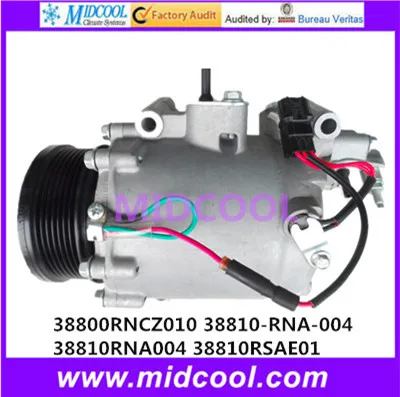 

HIGH QUALITY AUTO AC COMPRESSOR TRSE09 FOR 38800RNCZ010 38810-RNA-004 38810RNA004 38810RSAE01