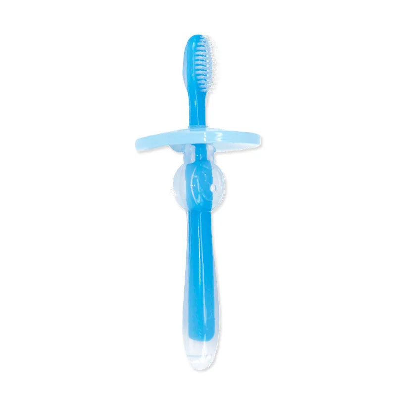 Baby Silicone Toothbrush Kid Teething Teether Children Dental Oral Care Tooth Brush Tool Soft Toothbrush Safe Bendable baby care (7)