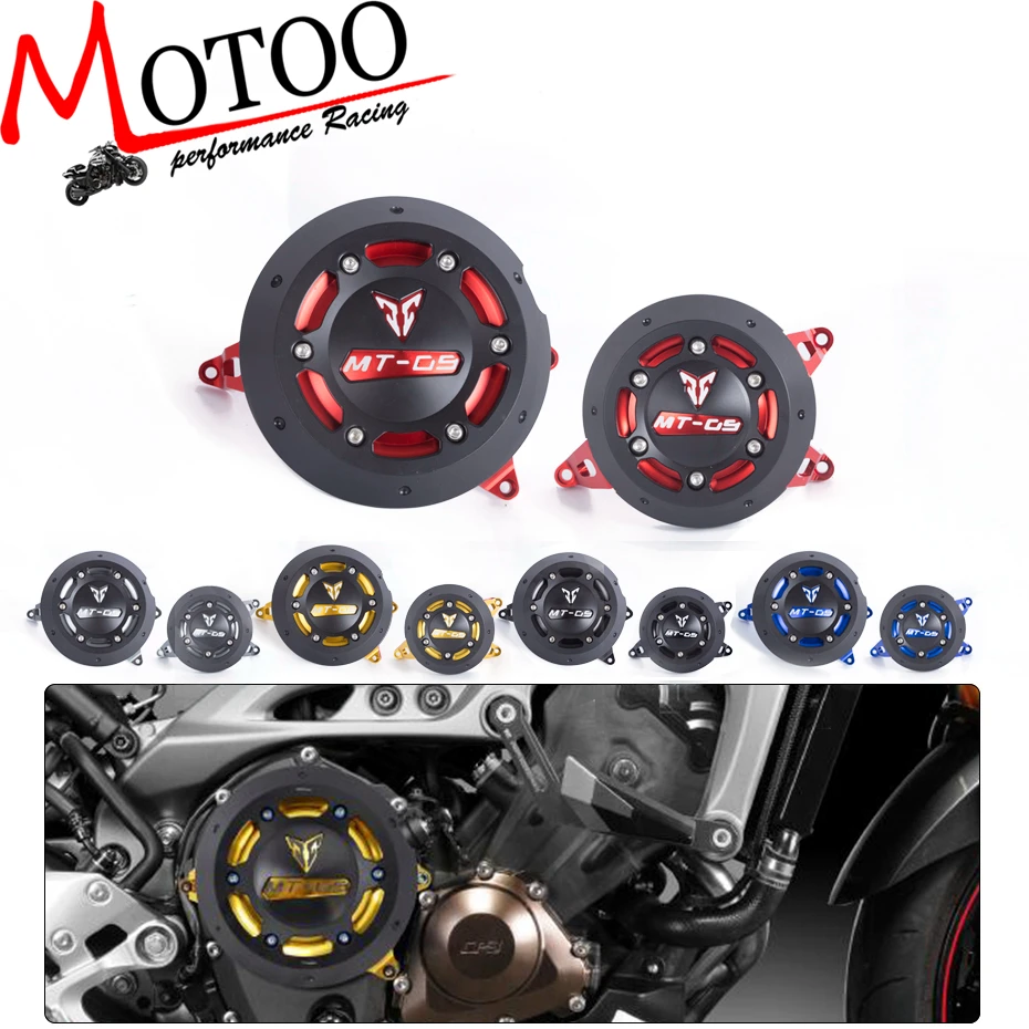 

Motoo - Free Shipping NEW Engine Guard Protector Engine Guard Case Slider Cover Protector Set For YAMAHA MT-09 MT09 tracer 14-18