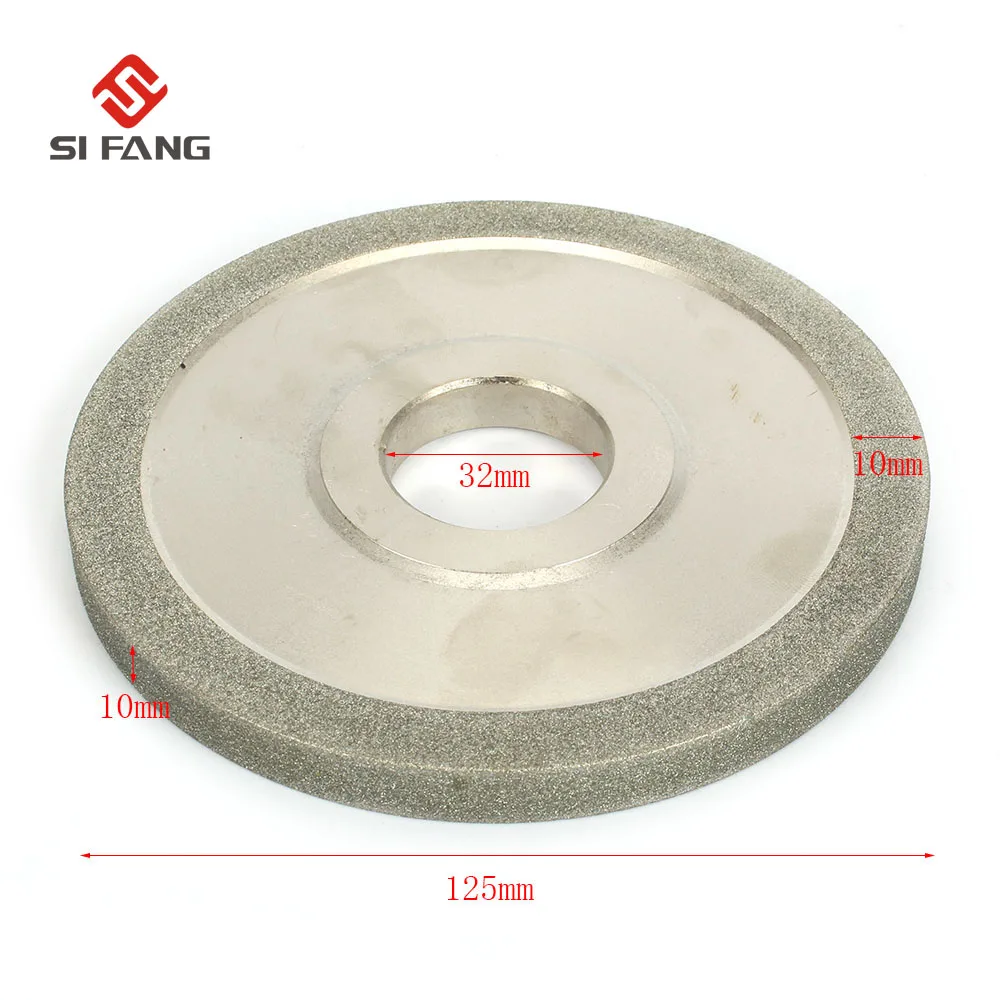 125MM Electroplating parallel Diamond Grinding Wheel Grinding Circles For Tungsten Steel Milling Cutter Tool Sharpener Grinder 125MM Electroplating parallel Diamond Grinding Wheel Grinding Circles For Tungsten Steel Milling Cutter Tool Sharpener Grinder