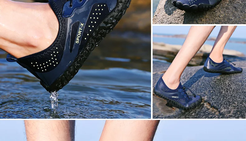 Уличная акваобувь для мужчин быстрое высыхание пляжная обувь для воды большой размеры дышащая одежда заплыва обувь женщина легкий
