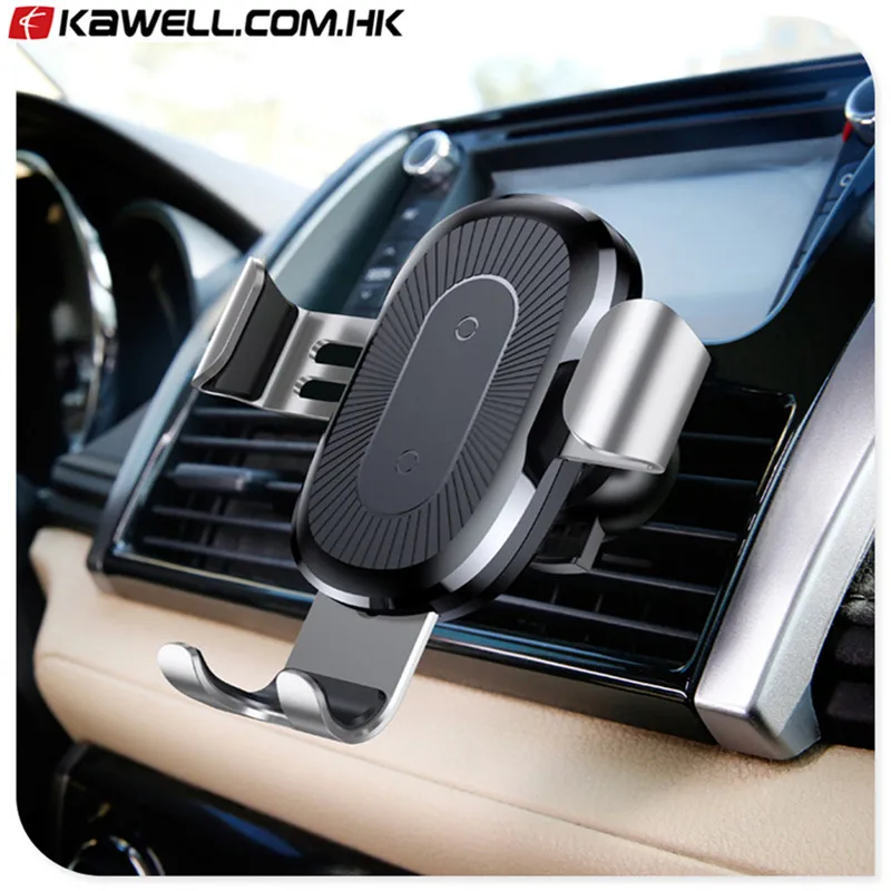 

10pcs a lot Car Mount Qi Wireless Charger For cellphone Quick Charge Fast Wireless Charging Pad Car Holder Stand