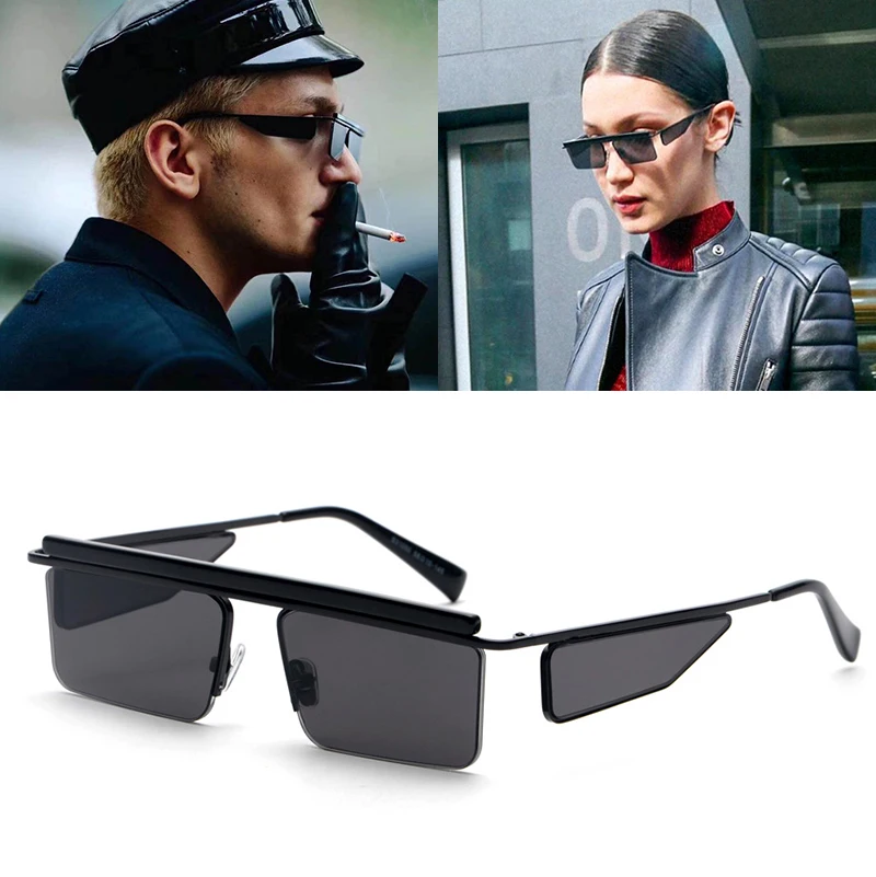 

Солнечные очки JackJad S31050 в прямоугольном стиле, модные уникальные солнцезащитные аксессуары в уличном стиле, с защелкой, 2022