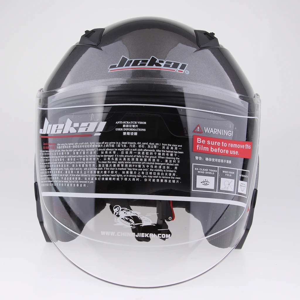  1 Piece  ABS plastic Motorcycle 3/4 Open Face Helmet with Full Face Shield Visor Sun Shield Full Face Helmet 