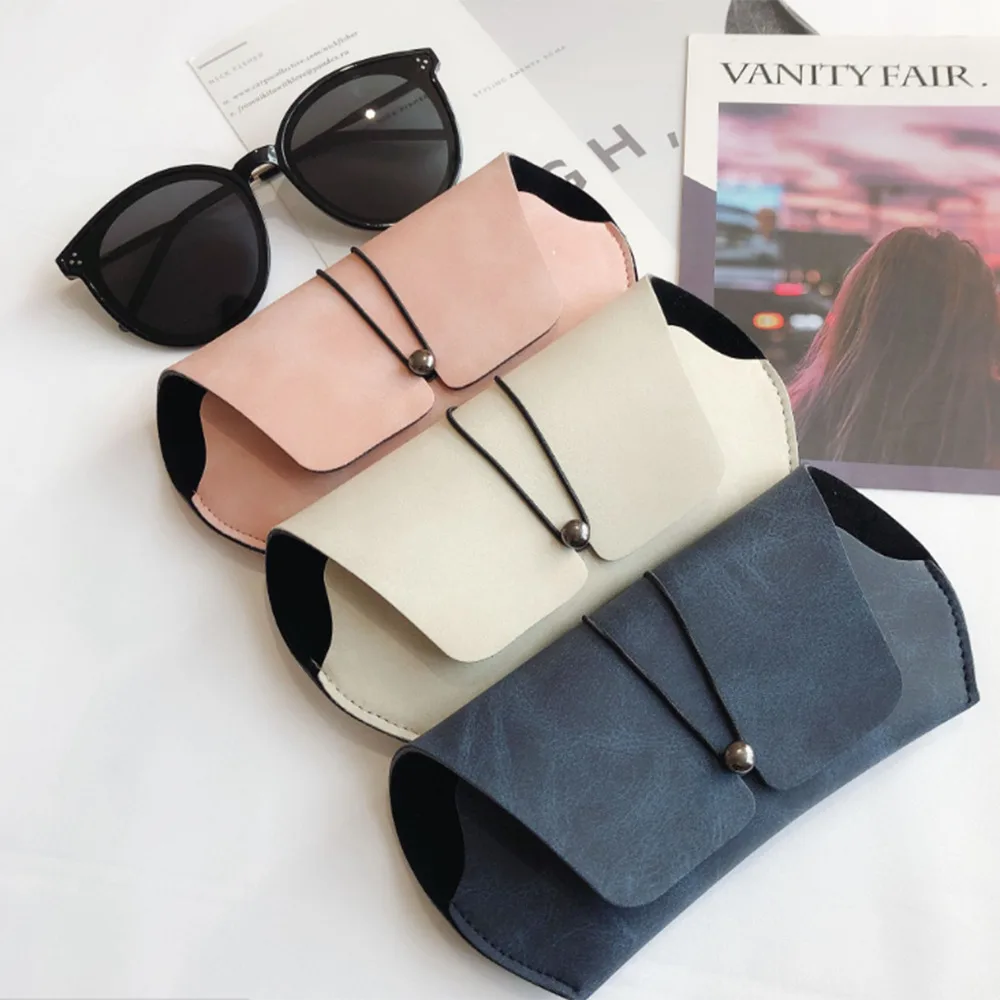 

PU Leather Glasses Case Cover Sunglasses Glasses Holder Box Eyeglasses Solid Storage Men Women Portable Glasses Pouch Bag