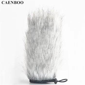 

CAENBOO Outdoor Windscreen Windshield Wind Protector Furry Fur Cover For BOYA BY-PVM1000 Voice Recording Record Pen Microphone