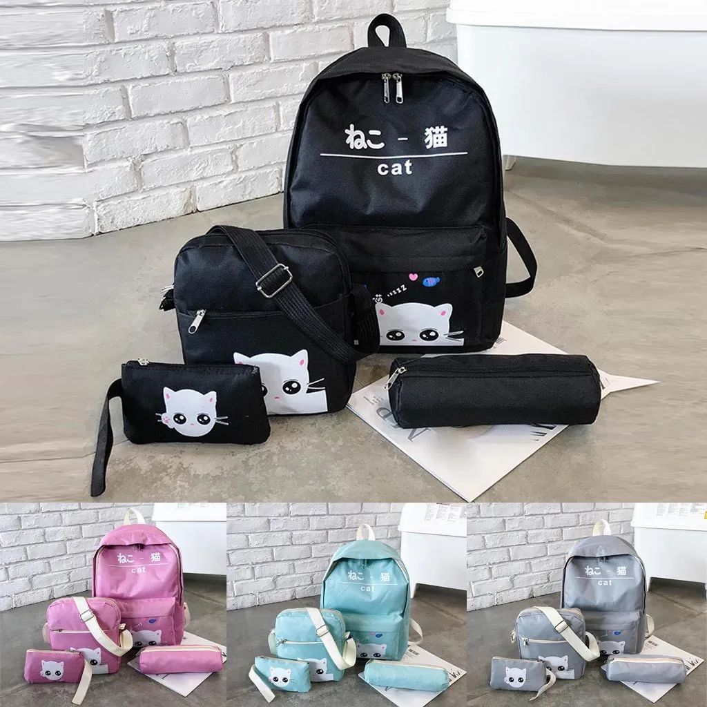 Комплект из 4 предметов школьный портфель для школы сумка девочек подростков