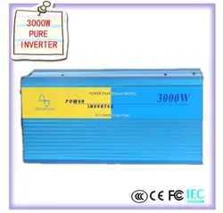 Чистая синусоида Инвертор 3000 Вт dc12v 24 v постоянного тока до ac120v 220 v 230 v использовать для молнечной батареи 3000 W чистый sinusgolf omsetter