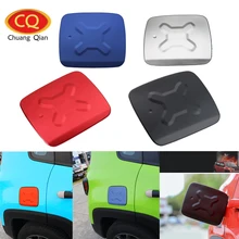 Chuang Qian Aluminum Gas Tank Cap Fuel Filler Door Decoration Trim Exterior Cover For Jeep Renegade 2015 – 2017 Car Sticker