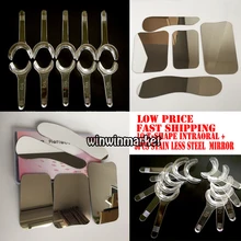 5 шт. Стоматологическое Ортодонтическое фотографическое зеркало из нержавеющей стали Autoclavebale+ 10 шт. Т-образный интраоральный щеки губы Ретрактор открывалка