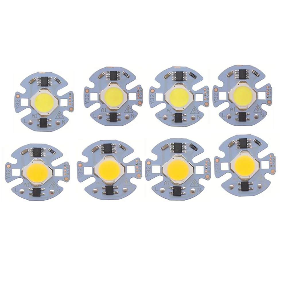 30PCS/LOT LED COB Chip light 9W 7W 5W 3W 220V Input Smart IC Driver Fit For DIY White / Warm Spotlight Floodlight | Лампы и освещение