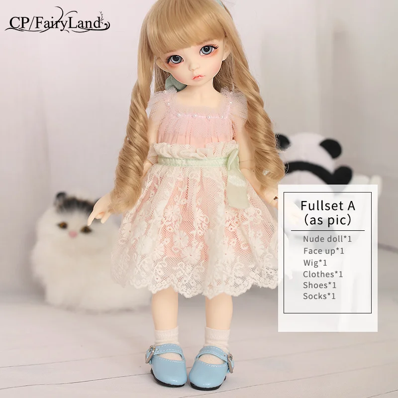 Fairyland Littlefee Ante BJD куклы костюм полный набор YOSD 1/6 FL Napi Dollmore Luts сладкий мультивариант стиль - Цвет: FullsetA in NS aspic