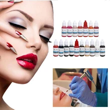 22 цвета Постоянный бровей помада Microblading пигменты краски чернил для губ татуировки материал я