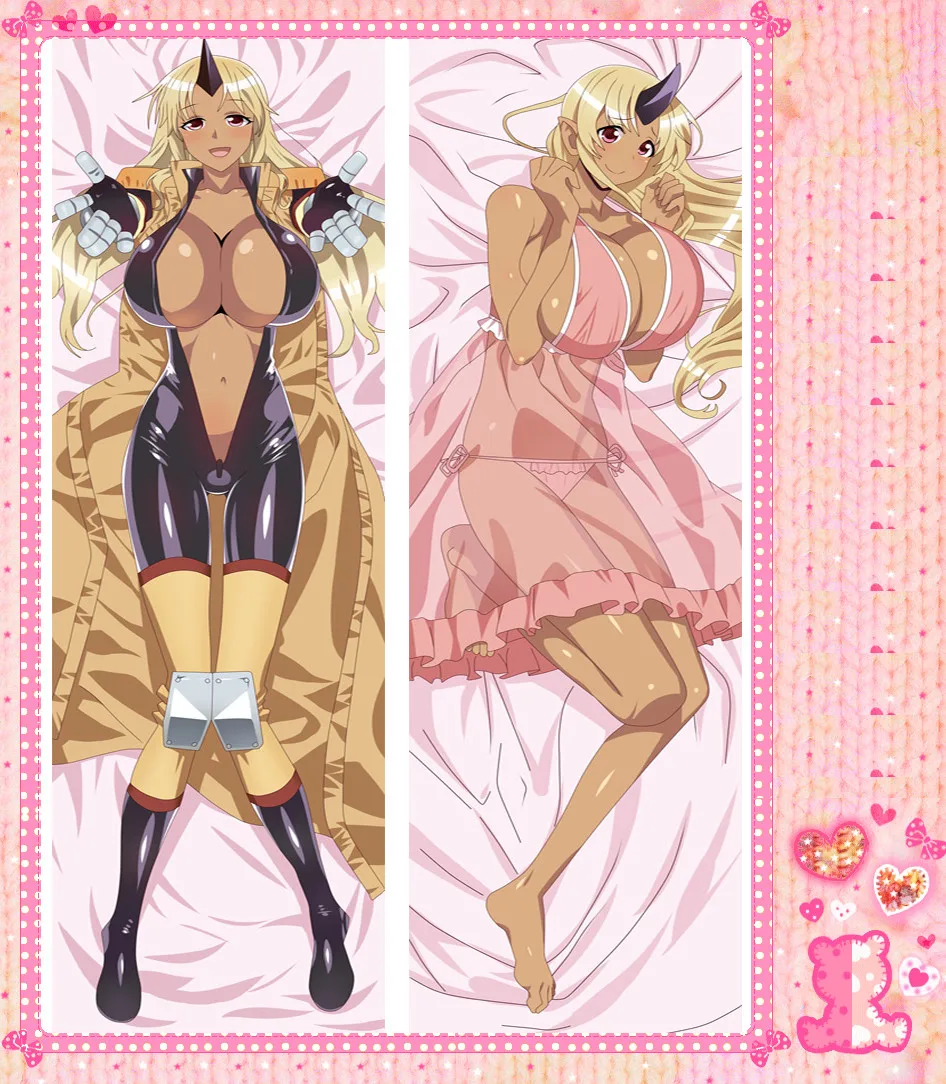 

Anime Cartoon Monster Musume no Iru Nichijou Bolster Peach Skin 2 Way Pillow Case Pillow Cover Pillowcase Gift 78022