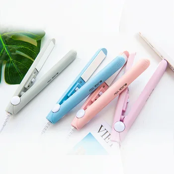 

Mini Cute Electric Hair Curling Iron Portable Quick Curly Straightening Iron Splint Straight Curl Dual-purpose Hair Care Machine
