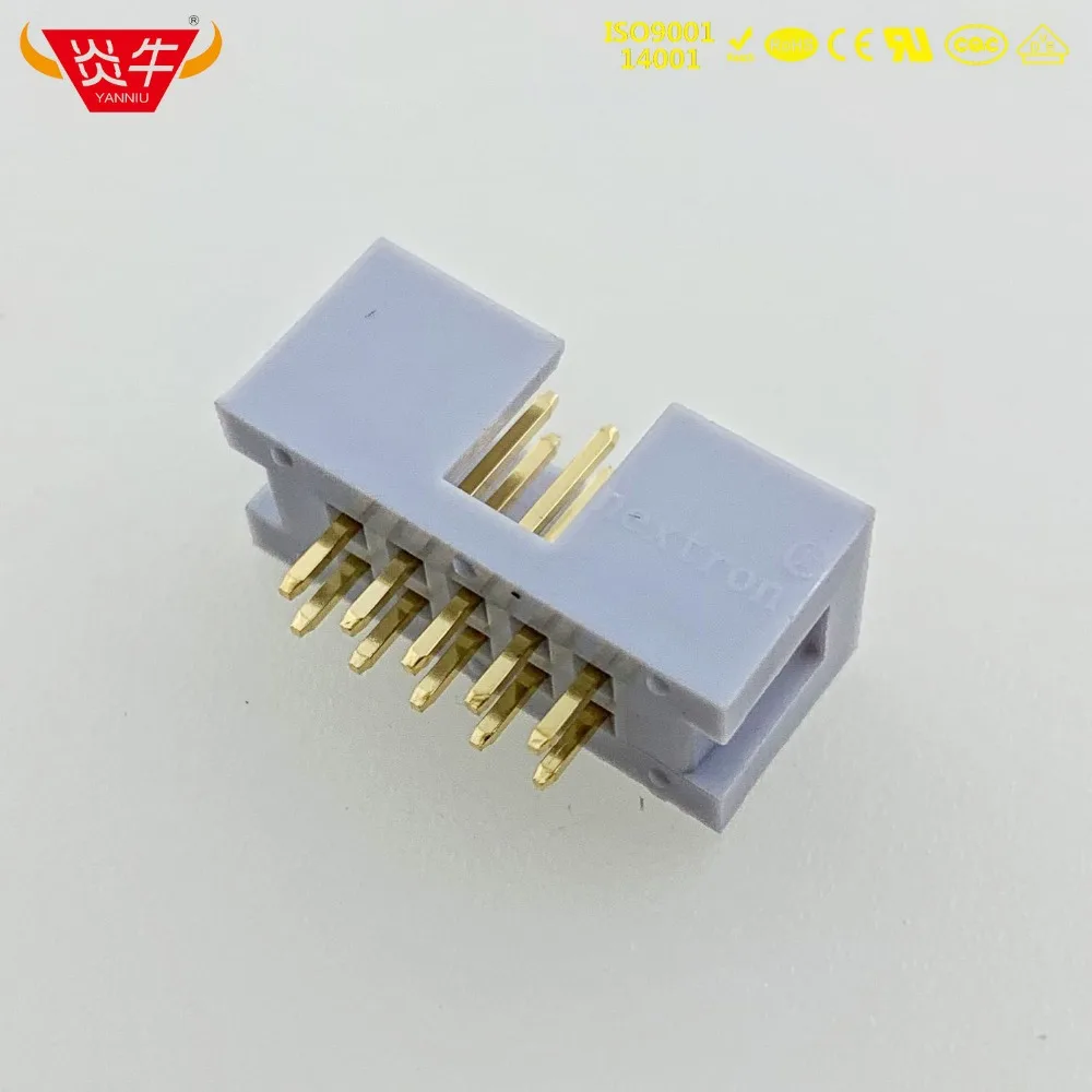 DC3 10P серый белый 10 pin IDC розетка коробка 2 54 мм шаг прямой соединитель контактная