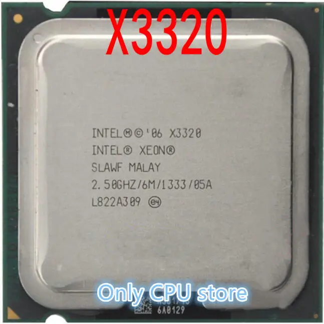 Процессор по цене распродажи X3320 4 ядра 2,5 ГГц LGA 775 95 Вт 6 м 1333 Кэш ЦП сервера поштучно