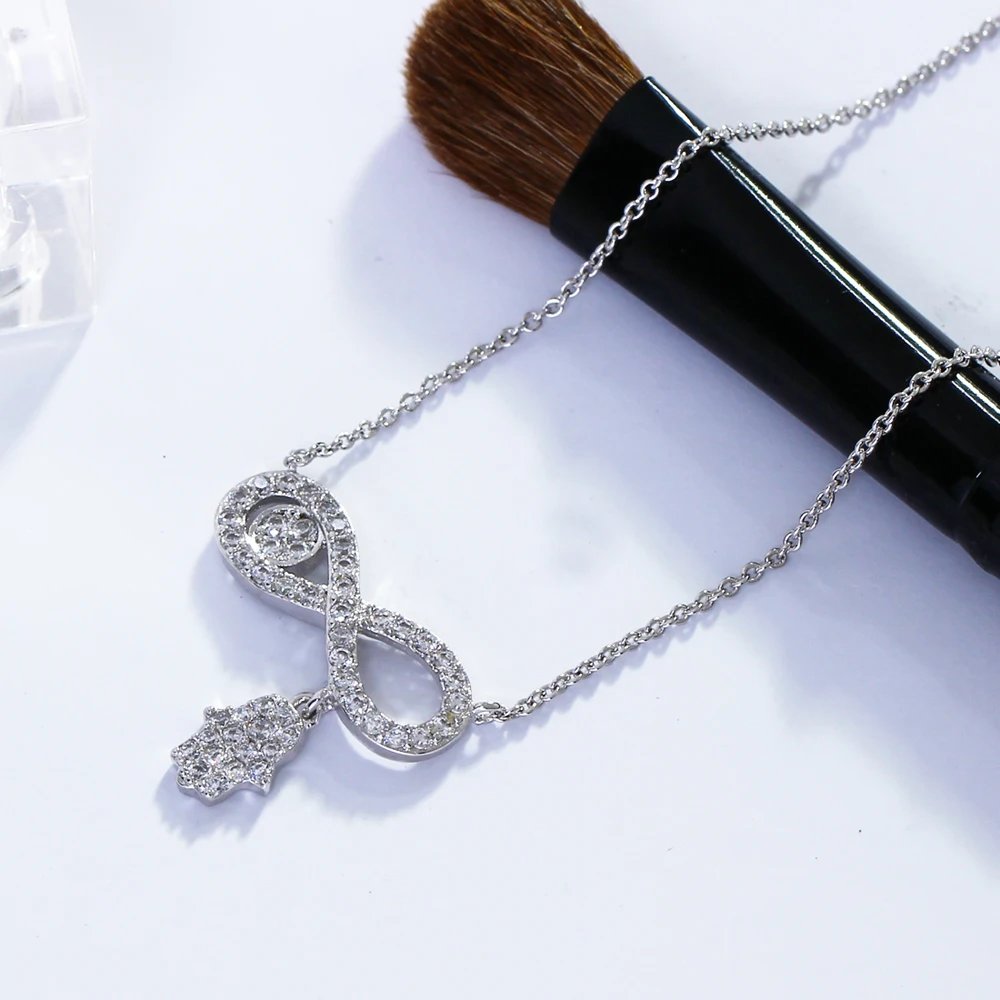 

Hands charm Lovely necklace Accessories female short design Fashion pendants jewelry white elegant Cute Pendant Necklaces