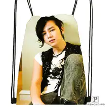 Пользовательские jang-geun-suk_ походная сумка на шнурке для мужчин и женщин милый рюкзак дети ранец(черная спина) 31x40 см#20180611-03-138