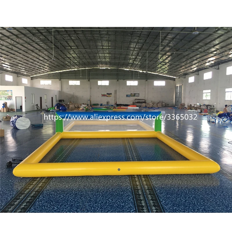 Water Play Giant Inflatable Beach Volleyball Court / Inflatable Water Volleyball Field For Sale