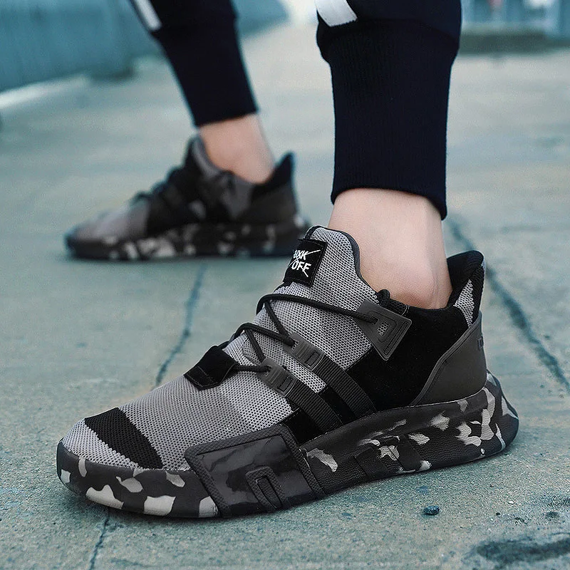 

Flat Walking Casual Shoes Comfortable Man Fashion Sneakers Breathable Men's Vulcanize Shoes