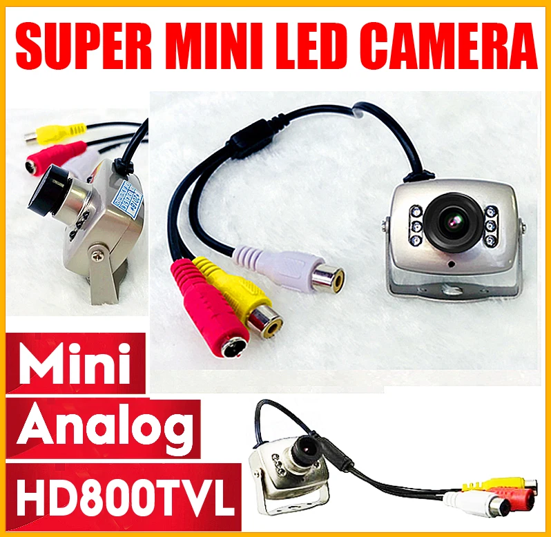 Мини камера видеонаблюдения HD 1/4cmos 700TVL с микрофоном 6 светодиодов инфракрасное