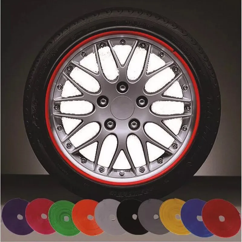 8m car wheel protection wheel sticker decorative strip rim / tire