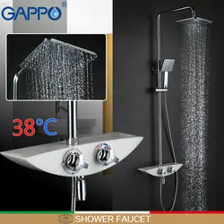 GAPPO смеситель для душа термостатический смеситель воды латунь осадков набор для душа настенное крепление для душа смеситель головы душ