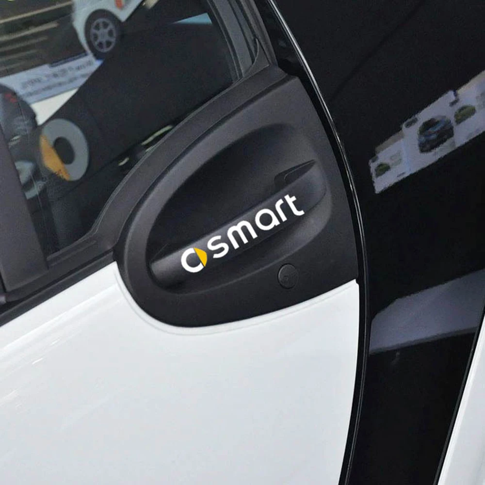 2 светоотражающих наклейки и на дверную ручку автомобиля для Smart Fortwo Forfour|car door handle