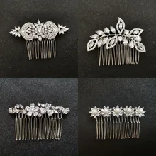 SLBRIDAL роскошный модный Шарм Мода зубец Установка кубического циркония свадебные расческа для волос свадебные женские украшения для девочек аксессуары для волос
