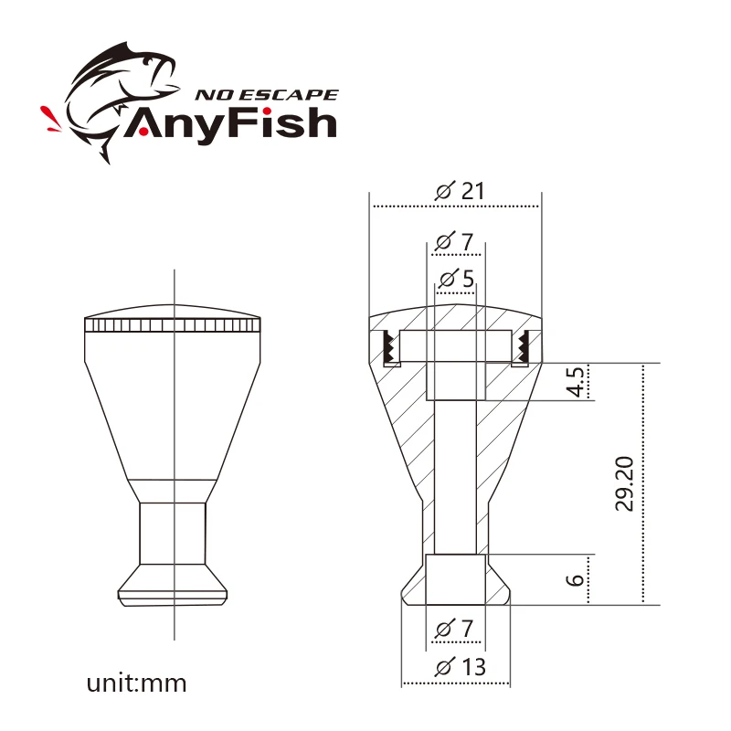 ANYFISH безынерционная катушка ручка для катушки для Shimano Stradic CI4 Curado Sedona Daiwa CR80 baitcasing катушка спиннинговые Катушки Снасти