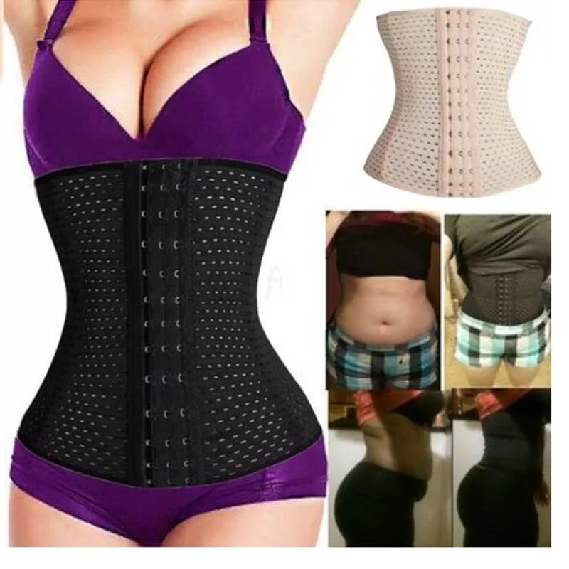 best shapewear for women 2020 Women Waist Trainer Super Stretch Steel Bone Body Shaper Waist Cincher Control Corset Slimming Belt Tummy Burner Girdle shapewear