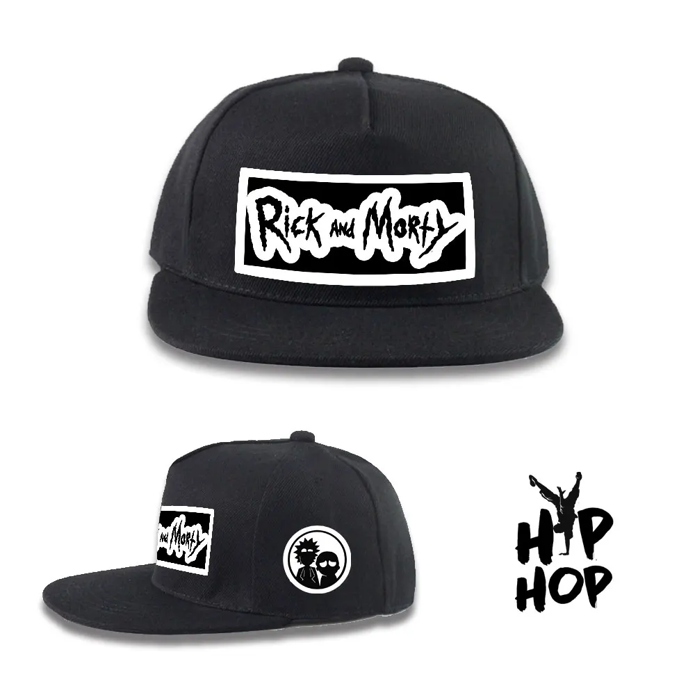 OHCOMICS Rick And Morty Symbol плоская бейсбольная Кепка унисекс Корейская хип хоп Snapback модная