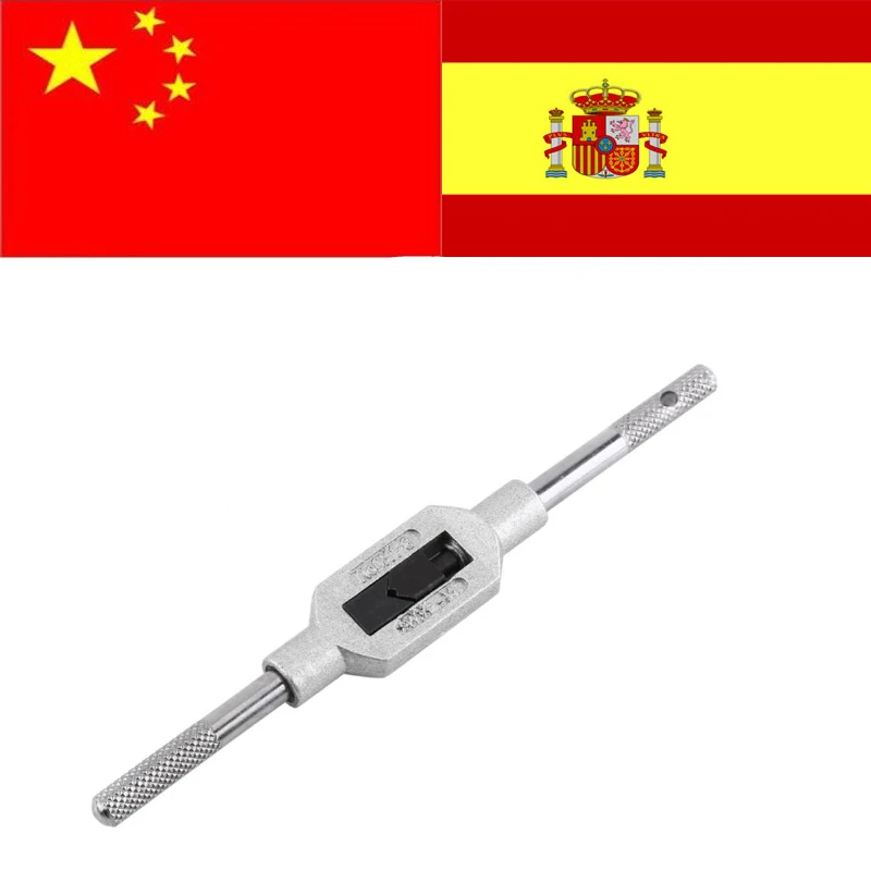 

Engineers Tap Wrench Holder Adjustable 130mm Reamer Wrench Suitable for M1-M6 Metric terraja rosca Metric Taps Tapping Drill