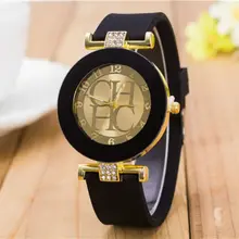 

2021NEW 2021 New simple leather Brand Geneva Casual Quartz Watch Women Crystal Silicone Watches Relogio Feminino Wrist Watch