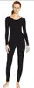 Adult Women Full Body Ballet Dance Unitard Long Sleeve Black Nude Leotard Spandex Ballet Bodytights Dance Bodysuit ► Photo 3/6