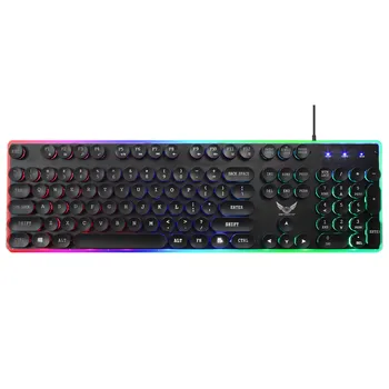 

Multimedia Keyboard Wired USB 104Keys LED Backlight Illuminated Gamer Ergonomic Keyboard Computer For Gaming For PUBG For Laptop
