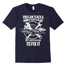 Новая мужская футболка, модная мужская брендовая футболка для фитнеса, Приталенная футболка с механическим рисунком самолета