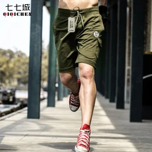 Высокое качество летние военные свободные мужские шорты Карго Мульти карман мужские s повседневные шорты хлопок Фитнес треники шорты 4XL